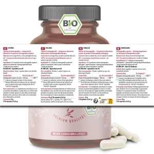 vom Achterhof BIO Ashwagandha Kapseln 150 Kapseln – Bild 6