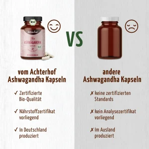vom Achterhof BIO Ashwagandha Kapseln 150 Kapseln – Bild 7