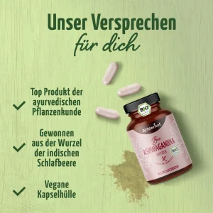 vom Achterhof BIO Ashwagandha Kapseln 150 Kapseln – Bild 8