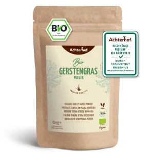 vom Achterhof BIO Gerstengras Pulver 500g – Bild 2