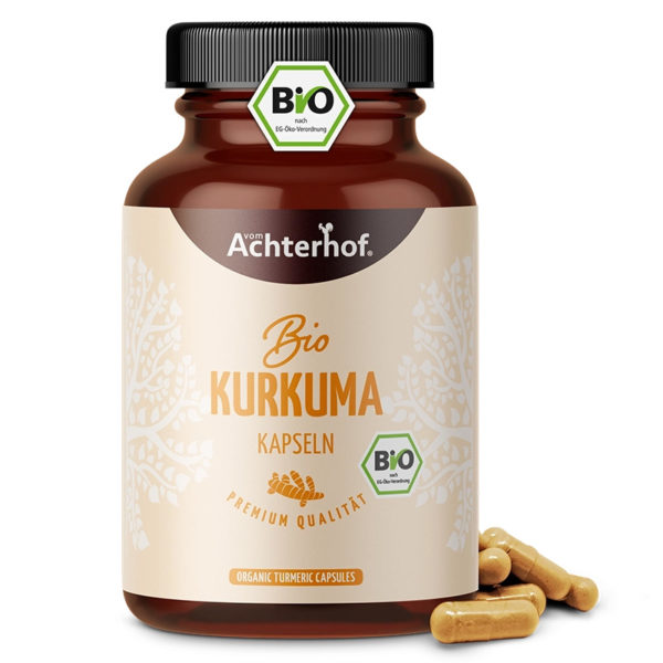 vom Achterhof BIO Kurkuma Kapseln 180 Kapseln