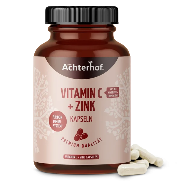 vom Achterhof Vitamin C und Zink Kapseln 120 Kapseln