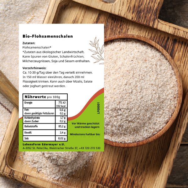 LebensForm PREMIUM ShareOriginal® Pflaume 500g + Bio Flohsamenschalen – Bild 5