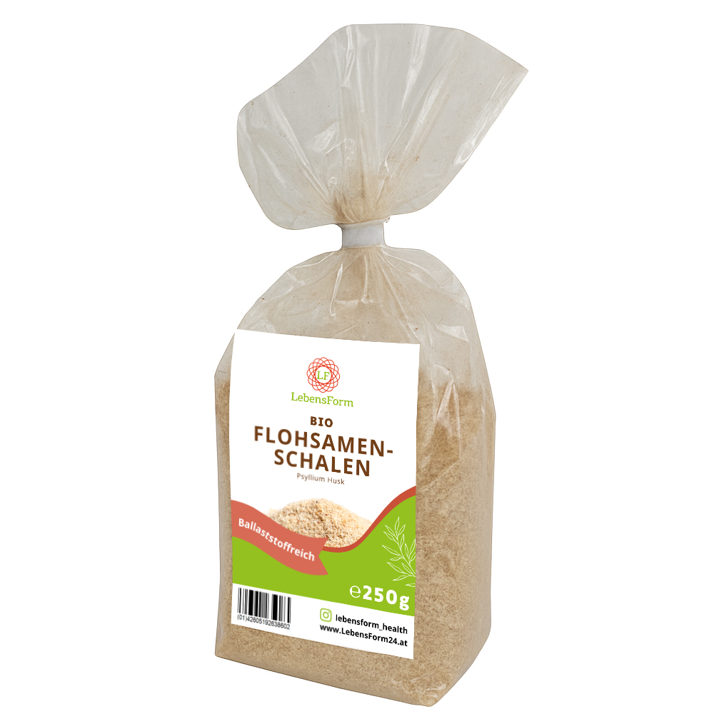 LebensForm PREMIUM Flohsamenschalen Bio 250g