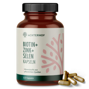 vom Achterhof Biotin + Zink + Selen Kapseln 120 Kapseln
